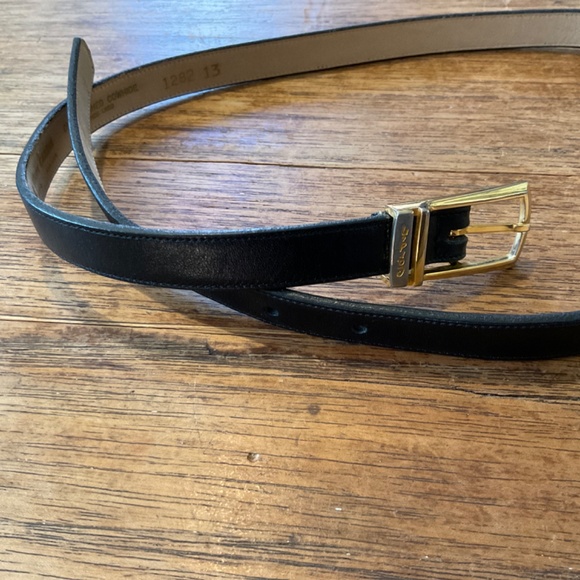 Pierre Cardin calf finished cowhide belt size 34 black - Picture 4 of 10